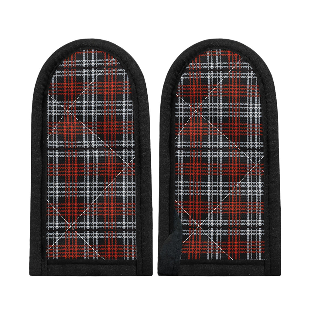 Tartan Knitted Pattern Print Skillet Handle Cover