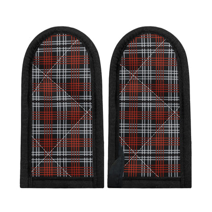 Tartan Knitted Pattern Print Skillet Handle Cover