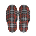 Tartan Knitted Pattern Print Slippers