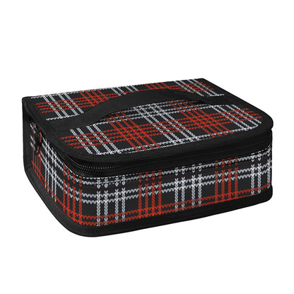 Tartan Knitted Pattern Print Small Lunch Bag