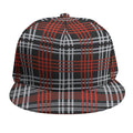 Tartan Knitted Pattern Print Snapback Cap