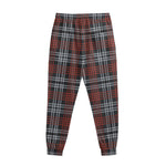 Tartan Knitted Pattern Print Sweatpants