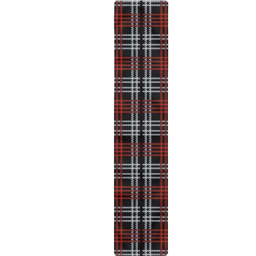 Tartan Knitted Pattern Print Table Runner
