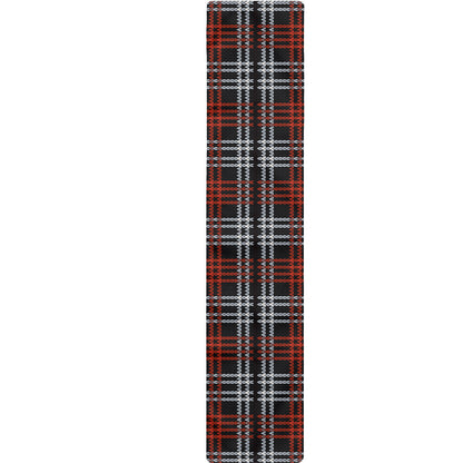 Tartan Knitted Pattern Print Table Runner