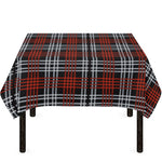 Tartan Knitted Pattern Print Tablecloth