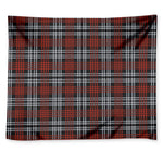 Tartan Knitted Pattern Print Tapestry