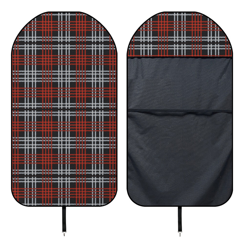 Tartan Knitted Pattern Print Waterproof Car Seat Cover