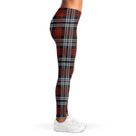 Tartan Knitted Pattern Print Women's Leggings