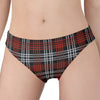 Tartan Knitted Pattern Print Women's Panties