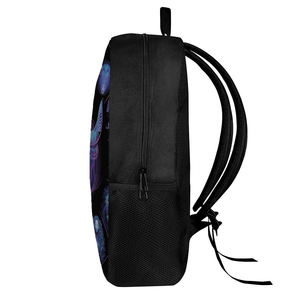 Taurus And Astrological Signs Print 17 Inch Backpack
