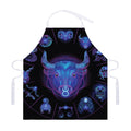 Taurus And Astrological Signs Print Adjustable Apron