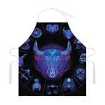 Taurus And Astrological Signs Print Adjustable Apron