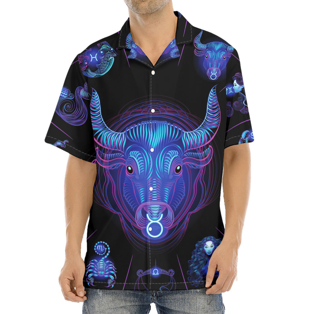 Taurus And Astrological Signs Print Aloha Shirt