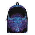 Taurus And Astrological Signs Print School Backpack