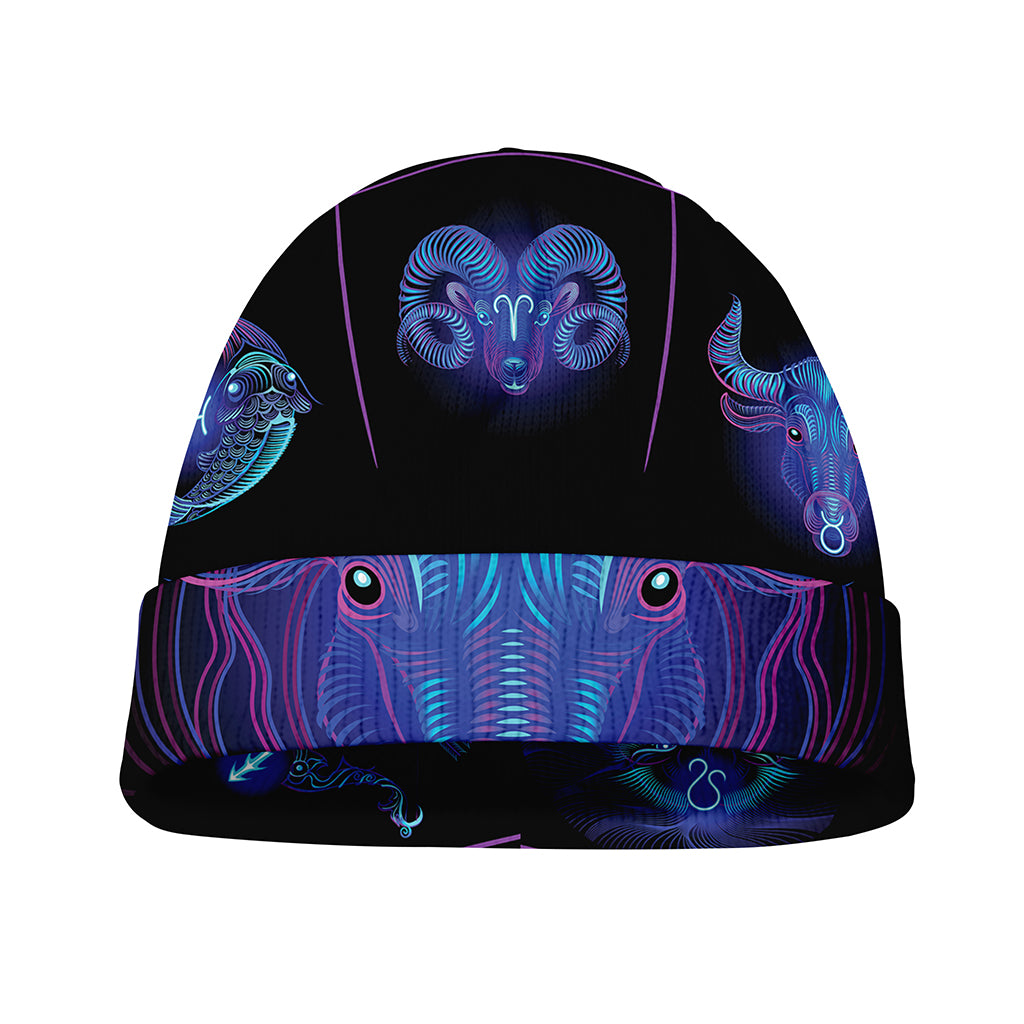 Taurus And Astrological Signs Print Beanie