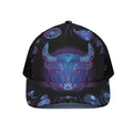 Taurus And Astrological Signs Print Black Mesh Trucker Hat