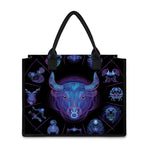 Taurus And Astrological Signs Print Canvas Tote Bag
