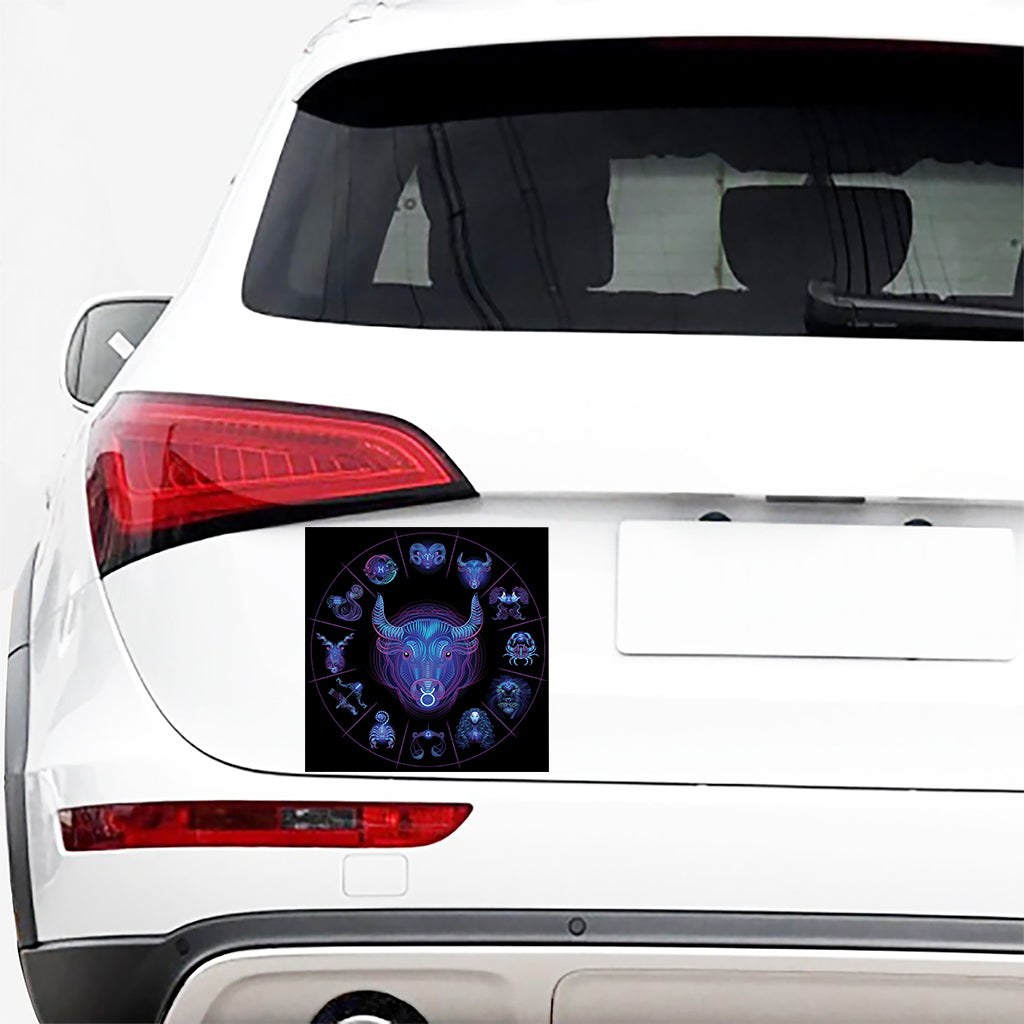 Taurus And Astrological Signs Print Car Sticker