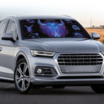 Taurus And Astrological Signs Print Car Windshield Sun Shade