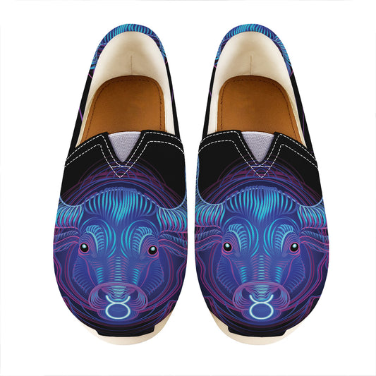 Taurus And Astrological Signs Print Casual Shoes