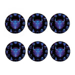 Taurus And Astrological Signs Print Coaster Set