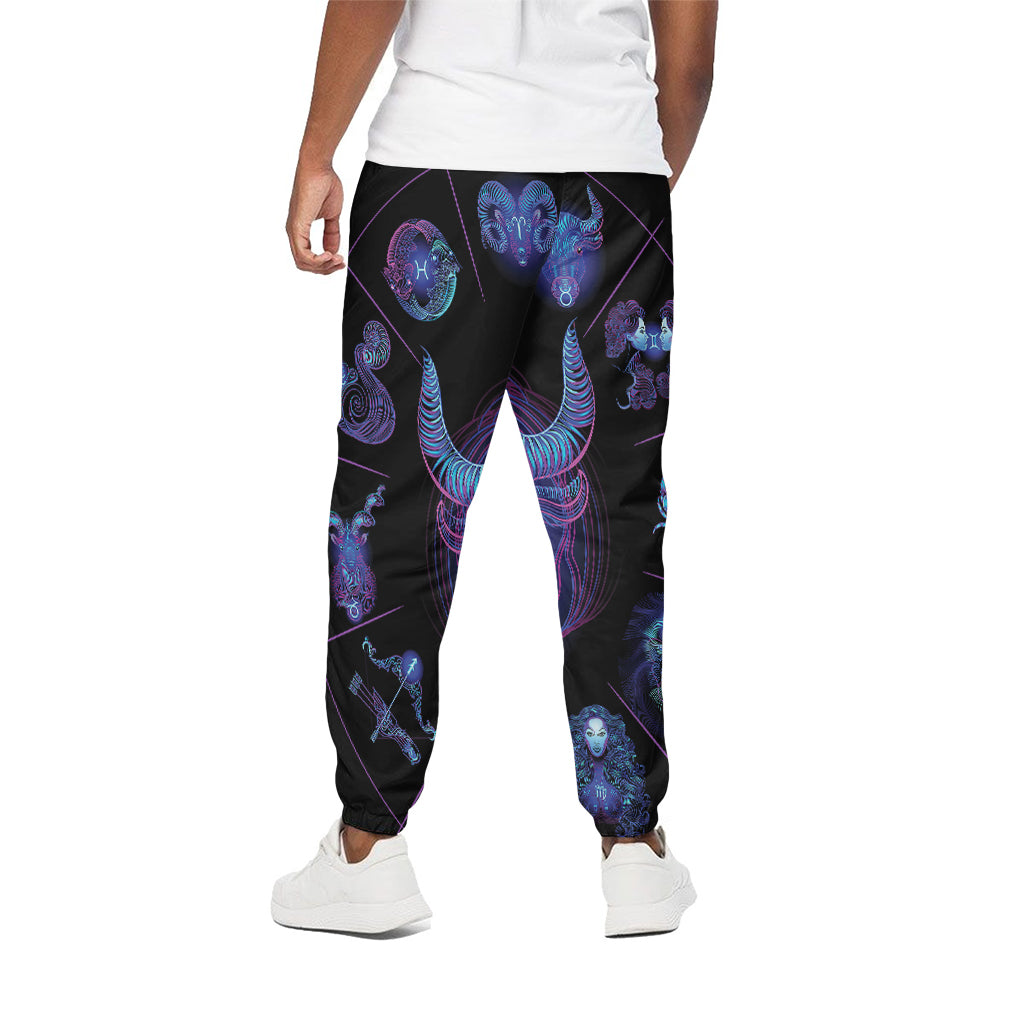Taurus And Astrological Signs Print Cotton Pants