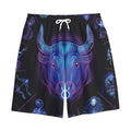 Taurus And Astrological Signs Print Cotton Shorts