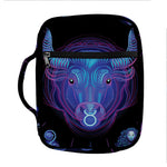 Taurus And Astrological Signs Print Front Pocket Bible Bag