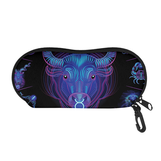 Taurus And Astrological Signs Print Glasses Case