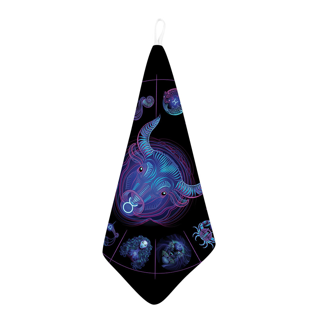 Taurus And Astrological Signs Print Hand Towel