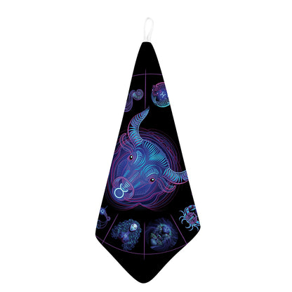 Taurus And Astrological Signs Print Hand Towel