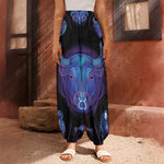 Taurus And Astrological Signs Print Harem Pants