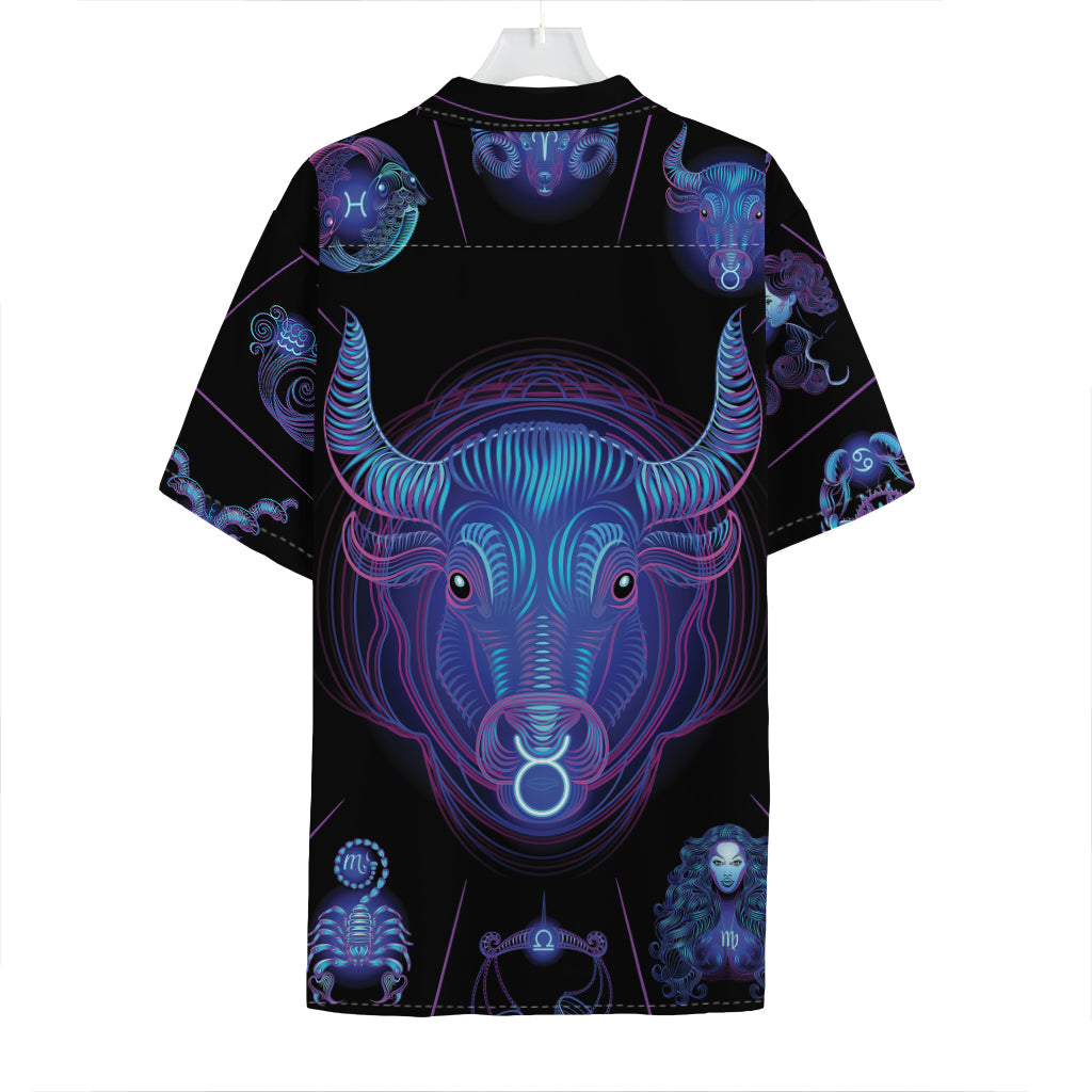 Taurus And Astrological Signs Print Hawaiian Shirt