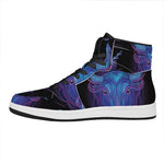 Taurus And Astrological Signs Print High Top Leather Sneakers