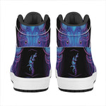 Taurus And Astrological Signs Print High Top Leather Sneakers