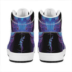 Taurus And Astrological Signs Print High Top Leather Sneakers