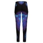 Taurus And Astrological Signs Print High-Waisted Pocket Leggings