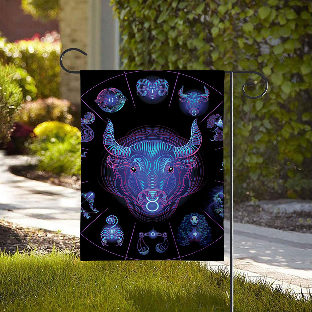 Taurus And Astrological Signs Print House Flag