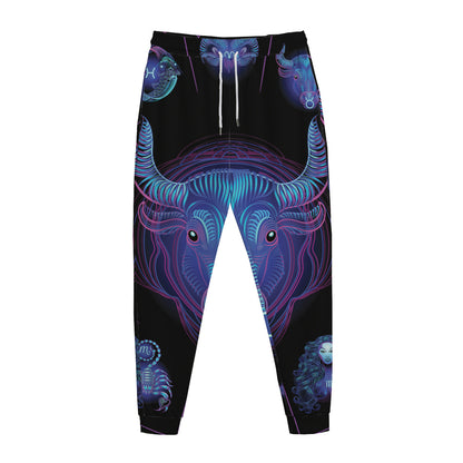 Taurus And Astrological Signs Print Jogger Pants
