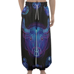 Taurus And Astrological Signs Print Lantern Pants