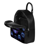 Taurus And Astrological Signs Print Leather Backpack