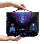 Taurus And Astrological Signs Print Leather Bible Cover
