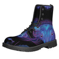 Taurus And Astrological Signs Print Lace-Up Boots
