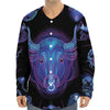 Taurus And Astrological Signs Print Long Sleeve Baseball Jersey