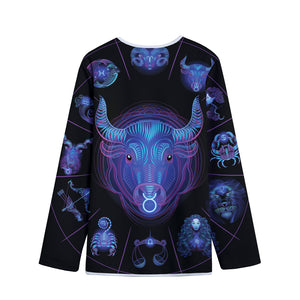 Taurus And Astrological Signs Print Long Sleeve Short Coat