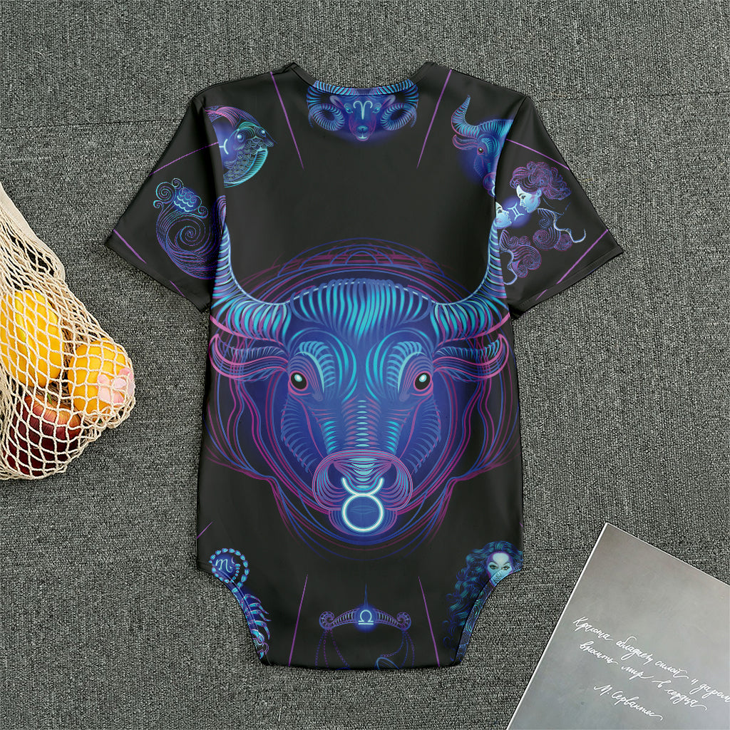 Taurus And Astrological Signs Print Men's Bodysuit