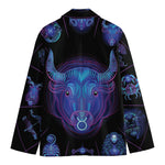 Taurus And Astrological Signs Print Men's Cotton Blazer