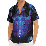 Taurus And Astrological Signs Print Men's Deep V-Neck Shirt