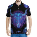 Taurus And Astrological Signs Print Men's Polo Shirt