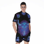 Taurus And Astrological Signs Print Men's Rompers